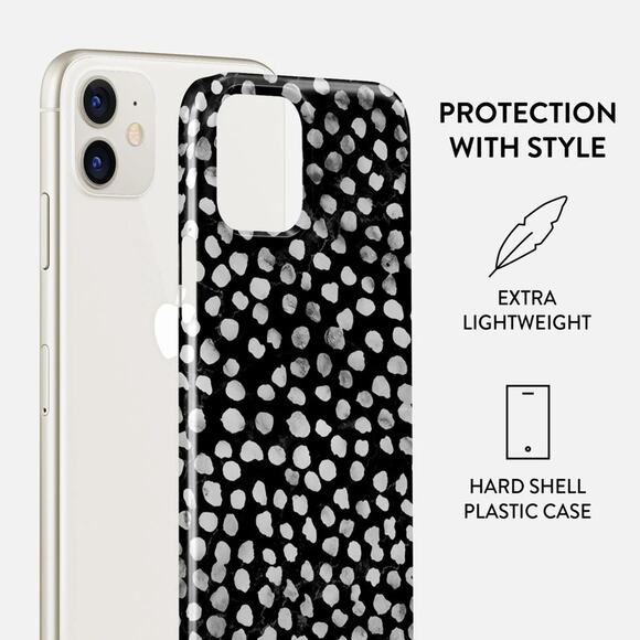 Burga Night Sky iPhone Snap Case 11 Pro Max NWT Black White Stars Dots - Picture 7 of 8